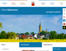 Tablet Screenshot of gminababoszewo.pl